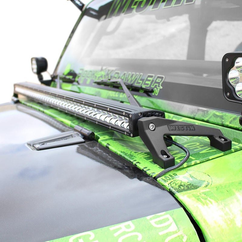 Westin 62-41025 Cowl Mount LED Light Brackets fits 2007-2018 Wrangler JK - Image 3